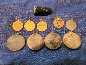 Vintage Archery Metal Medallions