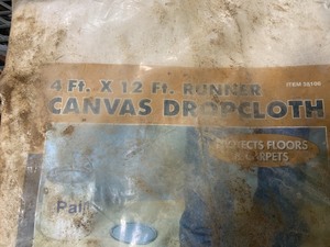 4X12 canvas drop cloth 2 reciever extention