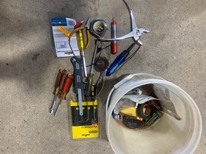bucket of tools