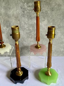 lot 13 image: Five Vintage Houze Lamps with Bakelite Posts