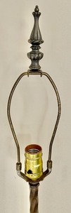 lot 56 image: Antique Table Lamp with Figurals
