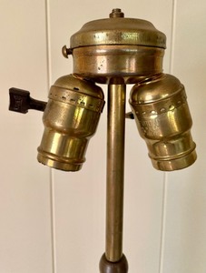 lot 62 image: Amazing Antique Floor Lamp with Ornate Features