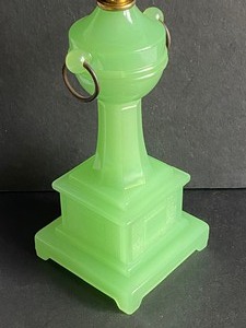 lot 96 image: Vintage Houze Queen Anne Lamp in Nile Green