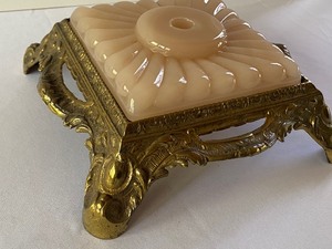 lot 90 image: Houze Coralex and Brass Floor Lamp Base