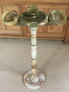 lot 85 image: Vintage Onyx Floor Ashtray
