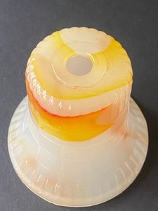 lot 158 image: Vintage Houze Glass Agate Slag Glass Swirl Lamp Shade