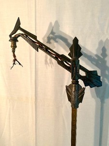 lot 181 image: Vintage Art Deco Metal Bridge Floor Lamp