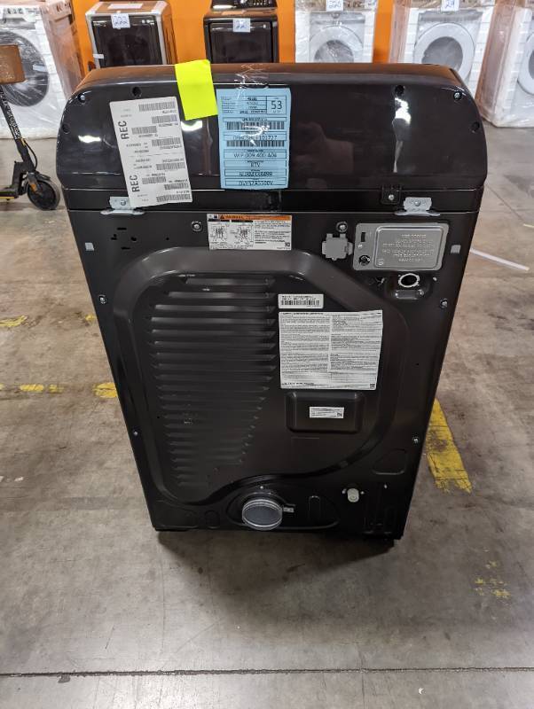 Samsung 7.4 cu. ft. Smart Brushed Black Electric Dryer with Steam Sanitize (Scratch and Dent) - 1 Year Warranty