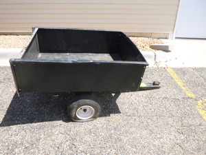 lot 26 image: Garden Trailer with Tailgate and Dump