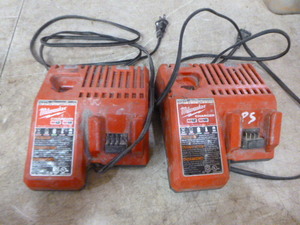 lot 45 image: 2 Milwaukee Battery Chargers