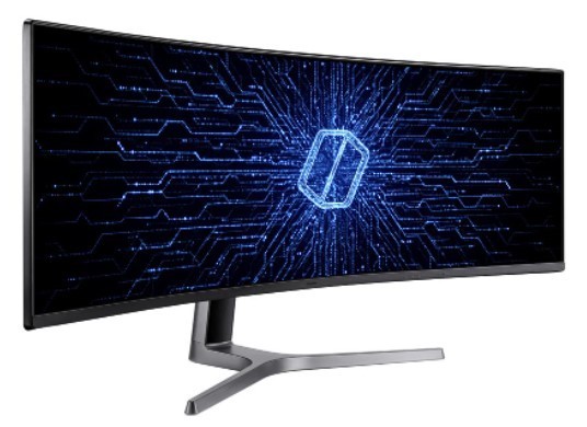 lot 305 image: Samsung 49 QLED, C49RG90 Gaming Monitor with Dual QHD for the ultimate gaming experience.