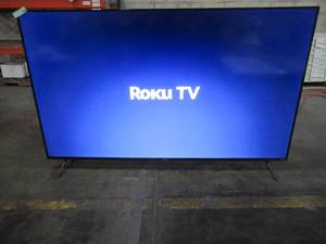 lot 911 image: Westinghouse 70 4K UHD Smart Roku TV  WR70UT4210, With Remote - Vertical Pixel Line on RH Side.
