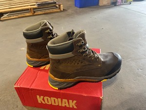 Kodiak Mens Crusade Waterproof 6 in. Work Boots - Composite Toe - Brown Size 13(W)