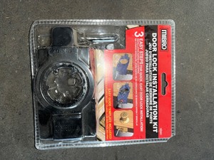 MIBRO Carbon Steel Door Lock and Deadbolt Installation Kit for Wood Doors