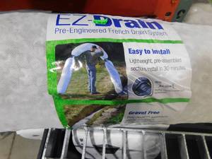 lot 49 image: (4) NDS 4 in. x 5 ft. EZ-Drain Prefabricated French Drain with Pipe, WhiteFoam