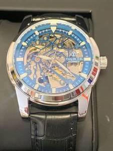 New Talis Co. Blue Skeleton Watch $750 Retail