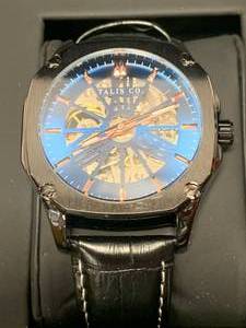 New Talis Co. Blue Skeleton Watch $750 Retail