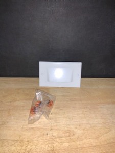 KICHLER Step And Hall Hardwired 120-Volt White Shielded Integrated LED Stair Light. See Pictures