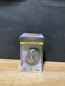 Defiant Castle Satin Nickel Electronic Keypad Deadbolt. See Pictures