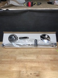 Waterpik PowerSpray 12-Spray Hand Held Shower Head with Slide Bar in Chrome. See Pictures