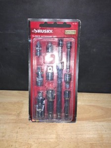 Husky 14, 38, and 12 in. Drive Master Accessory Set (11-Piece). See Pictures