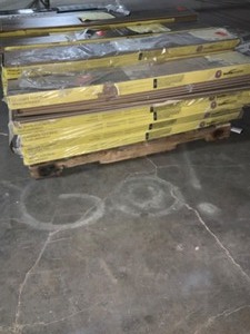 Pallet of Mixed ColorsStyles of Trafficmaster Flooring. Various Colors & Conditions. See Pictures
