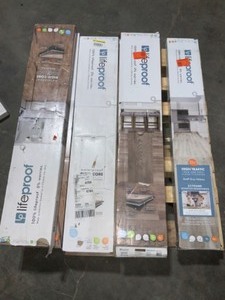 Pallet of Mixed ColorsStyles of Lifeproof Flooring. Various Kinds & Conditions. See Pictures