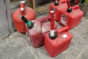 lot 71 image: Lot of (3) Plastic Gas Cans