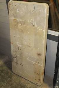 lot 75 image: 4 Plastic TopMetal Folding Table