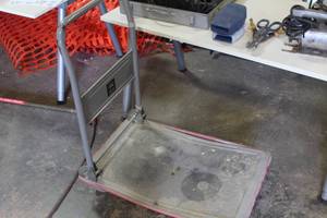 lot 133 image: Xtreme Garage 350-lbs Metal Utility Cart with Folding Handle