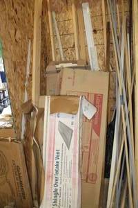 lot 147 image: Misc. Building Materials - Gable Vents, Tiles, Ridge Vent, Siding, Shake