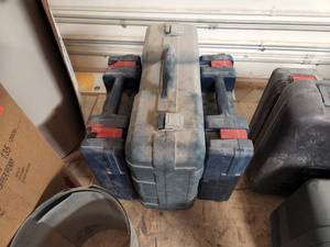 lot 166 image: Lot of (3) Bosch Plastic Tool Cases (empty)