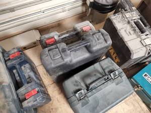 lot 167 image: Lot of (3) Plastic Tool Cases (empty)