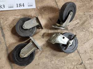 lot 183 image: Lot of (4) 5 Caster Wheels