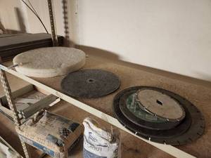 lot 200 image: (2) Buffer Pads, Used Saw Blades