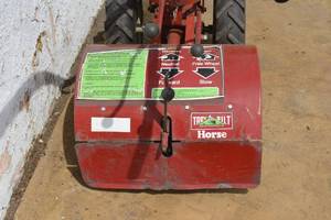 lot 2 image: Troy Bilt Horse Tiller with a Honda Engine