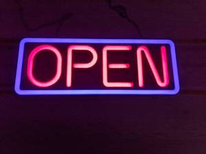 lot 147 image: Pro-Lite Multi-color Neon Open Sign - X