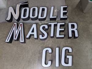 lot 194 image: Noodle Master Electric Sign - X