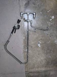 lot 210 image: Commercial Faucet with Sprayer - X