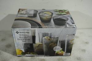 lot 114 image: NEW Members Mark 12 Piece Acrylic Drinkware Set
