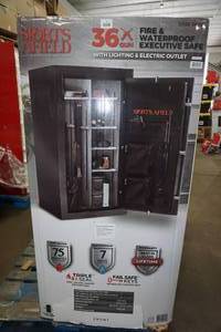 lot 52 image: NEW Sports Afield 36 Gun Fire and Waterproof Executive Safe