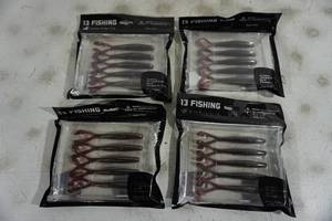lot 77 image: 13 Fishing The Jerk Rabbit Ear Tail Soft Baits