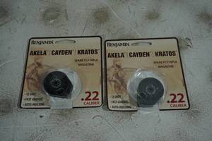 lot 85 image: NEW Benjamin PCP .22 Caliber Air Rifle Magazines