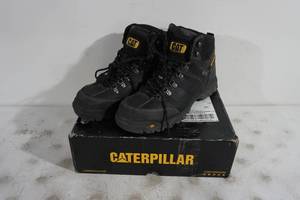 lot 95 image: Caterpillar Threshold Waterproof Steel Toe Boots - Mens 14 M