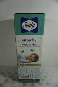 lot 32 image: NEW Sealy Butterfly Posture Plus Waterproof Crib and Toddler Mattress