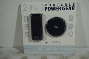 lot 46 image: Portable Power Gear 2 in 1 Charge Kit