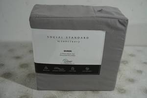 lot 160 image: NEW Sanctuary Social Standard 6 Piece Sheet Set - Queen