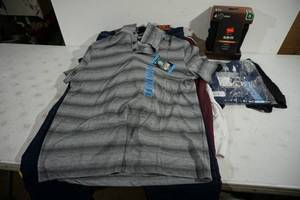 lot 187 image: NEW Mens Clothing - Shirts, Jeans - LXL - Under Armour, Callaway