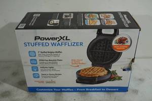 lot 158 image: NEW Power XL Stuffed Wafflizer Waffle Iron