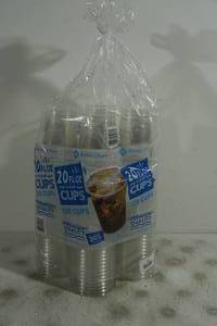 lot 28 image: Members Mark 20 Fl Oz Clear Cups - 120 Count